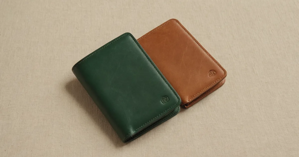 Two separate wallets representing personal and business finances
